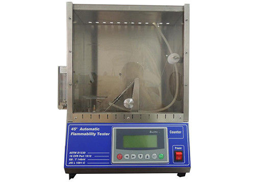 Textile Fabric Combustion 45 Degree Flammability Test