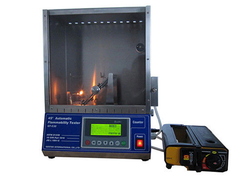 Textile Fabric Combustion 45 Degree Flammability Test
